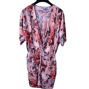 & Other Stories Womens Floral Wrap‎ Dress Tropical Size 12 Vacation Beach Travel